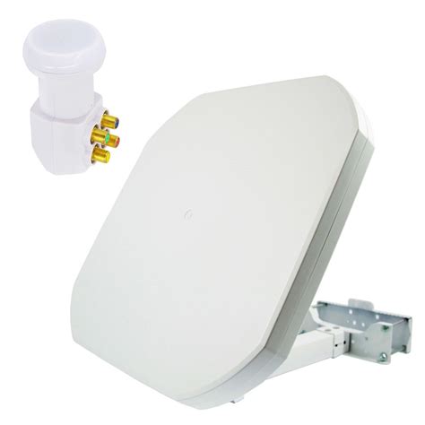 Premiumx Flat Sat Flachantenne Quad Lnb Satellitenanlage Teilnehmer