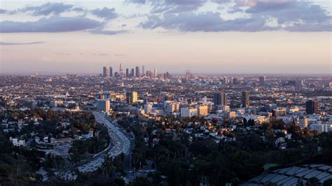 4k Los Angeles Skyline And Hollywood Day To Night Sunset Emerics