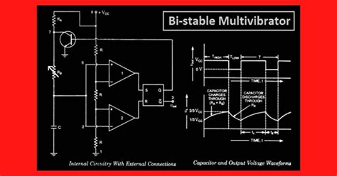 Bistable Multivibrator Using 555 Timer