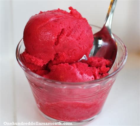 Recipe How To Make Raspberry Sorbet One Hundred Dollars A Month