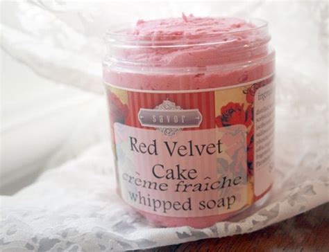 Red Velvet Cake 8 Oz Creme Fraiche Whipped Soap