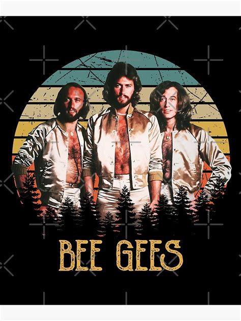 Vintage Live Andy Bee Gees Band 80s Gift Men Women Art Print By
