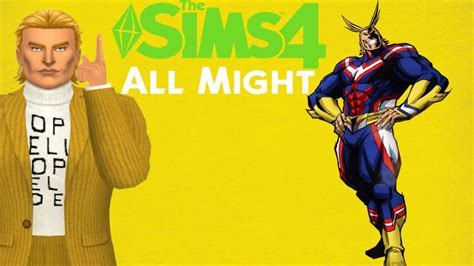 Sims 4 All Might My Hero Academia Cc List Youtube