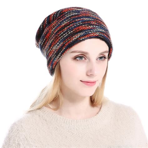 Winter Warm Keeping Knitting Wool Hat Plus Velvet Cap Winter Outdoor