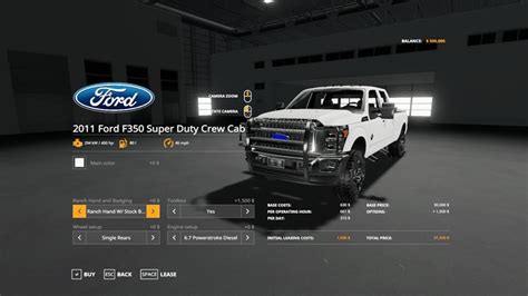 Fs19 2011 Ford F350 Crew Cab W 67l Powerstroke Diesel V2 Farming