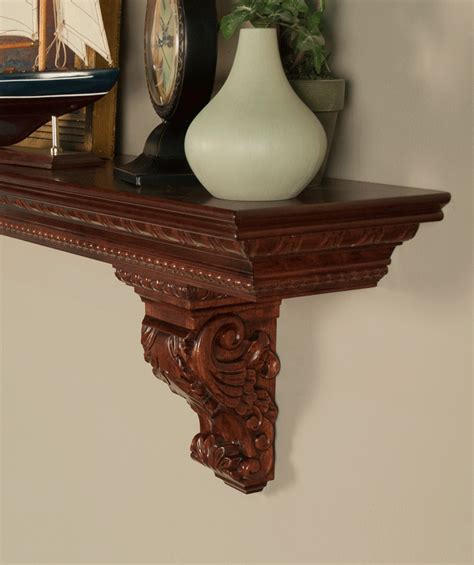 Your mantel can be painted or stained, or if you're doing a surround and mantel shelf together, you can combine the two finish options. Mantel Shelf | Acanthus Corbels | Custom Lengths | Premium ...