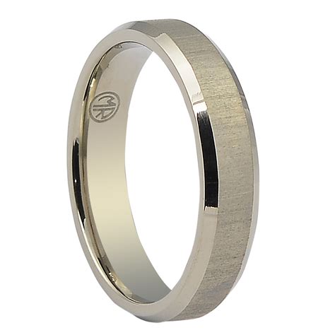 Times are changing and so does men's fashion. Titanium Thin Mens Wedding Ring Brushed Finish
