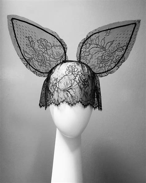 Bunny Ears Headband With Veil Rabbit Headpiece Sexy Etsy