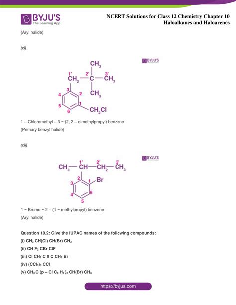 Ncert Solutions Class Chemistry Chapter Haloalkanes And