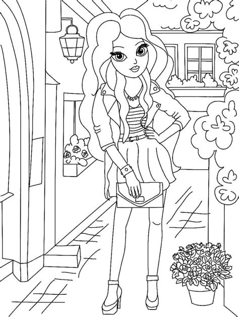 Fashion Coloring Pages Print For Free Wonder Day — Coloring Pages
