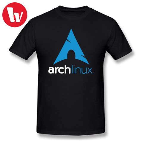 Linux T Shirt Arch Linux Merchandise T Shirt Men Letter Print Basic Tee