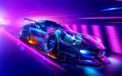¡únete a una carrera intensa de autos en 3d. Descargar fondos de pantalla Need for Speed Calor, cartel, 2019 juegos, simulador de carreras ...