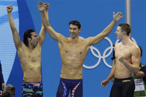 phelps helps us team win gold in likely last olympic swim olympics sports