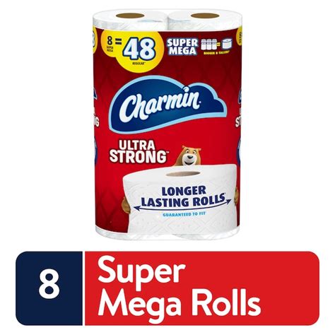 Charmin Ultra Strong Super Mega Roll 8 Pack 2 Ply Toilet Paper In The