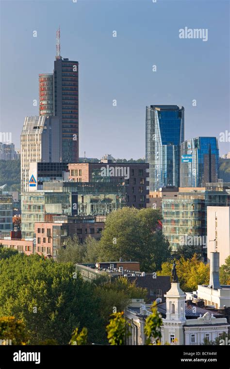 Lithuania Vilnius City Skyline Stock Photo Alamy