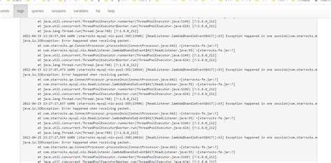 Java Io Ioexception Error Happened When Receiving Packet Starrocks
