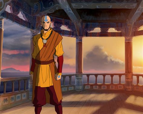 Took A Concept Sketch Of Adult Aang By Bryan Konietzko From The Korra