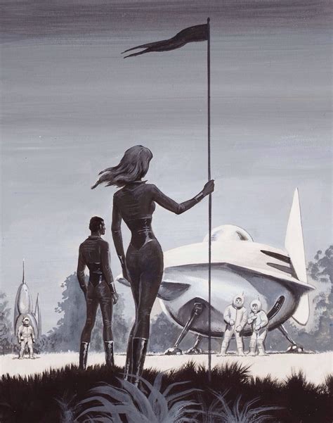 Ed Emshwiller Dust Jacket Art For The Perfect Planet 1962 Science