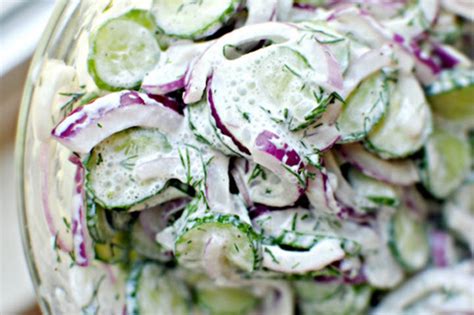 Rinse the salted cucumber and onion in clear water; Cucumber Dill Salad - The Cooking Mom