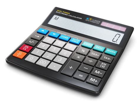 Office Electronic Calculator Stock Illustration Illustration Of