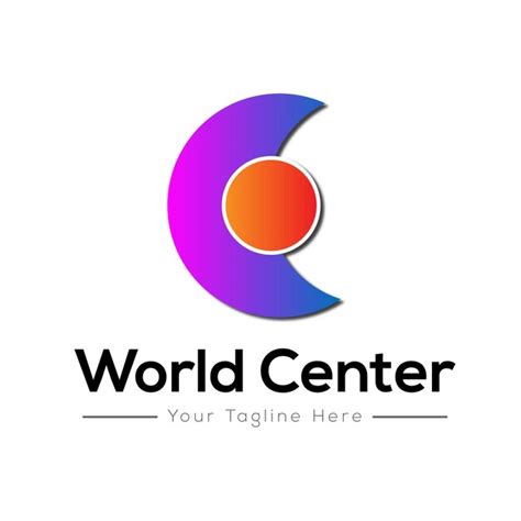 Premium Vector Simple World Center Logo Design