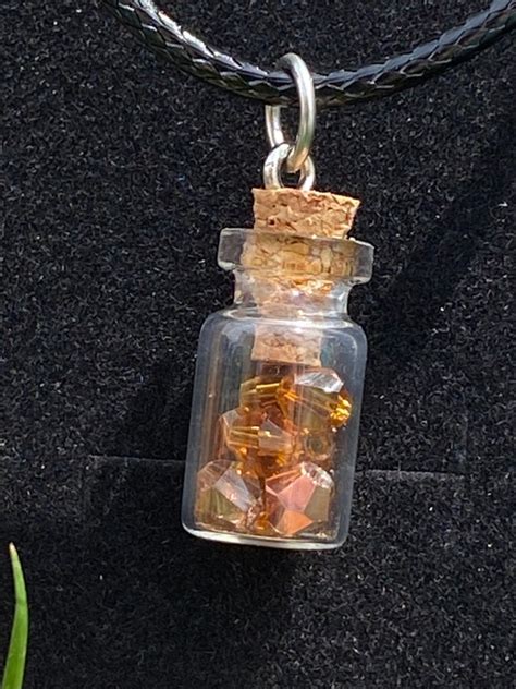 Mini Bottle Necklace Etsy