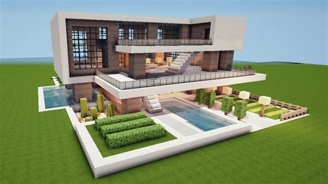 Minecraft Modern Architecture Modern Villa Youtube