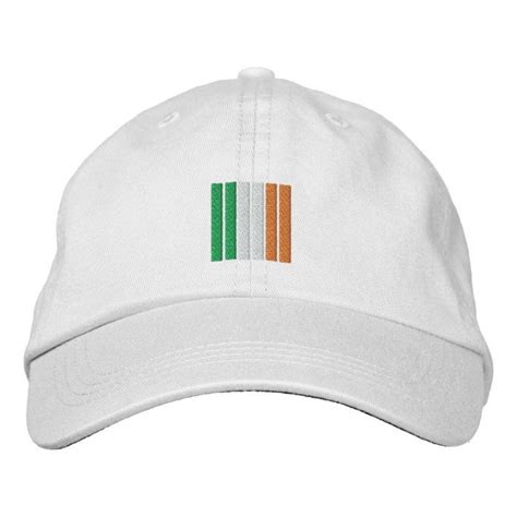 Irish St Patricks Day Tricolor Flag Stripes Embroidered Baseball Cap