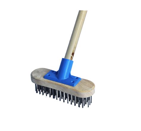 Wire Broom 200mm With Handle Permacolour