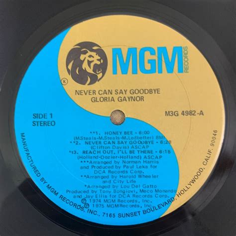 gloria gaynor never can say goodbye 1975 vintage vinyl etsy