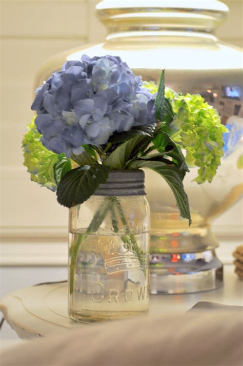 Dsc0631 1063×1600 Mason Jar Flower Arrangements Hydrangea