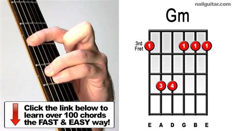 Gm Minor How To Play Important Guitar Chords Youtube