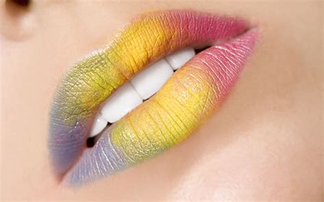 Colored Lips Lip Wallpaper Lip Colors Rainbow Lips