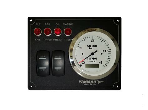 Yanmar B Type Instrument Panel With Rpm Gauge Ac Dc Marine Inc