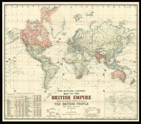 Howard Vincent Map Of The British Empire Daniel Crouch Rare Books