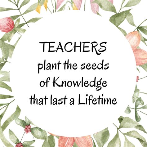 Teachers Plant The Seeds Of Knowledge Digital Print Teachers Etsy