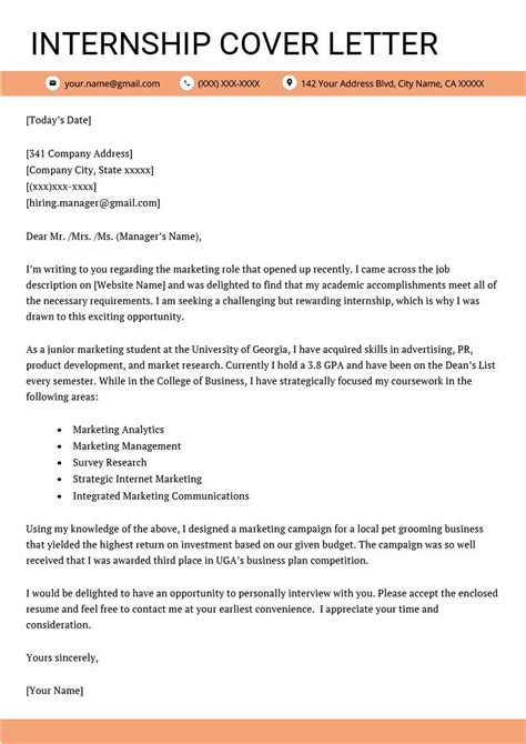 32 Cover Letter Format Internship In 2020 With Images Cover Letter