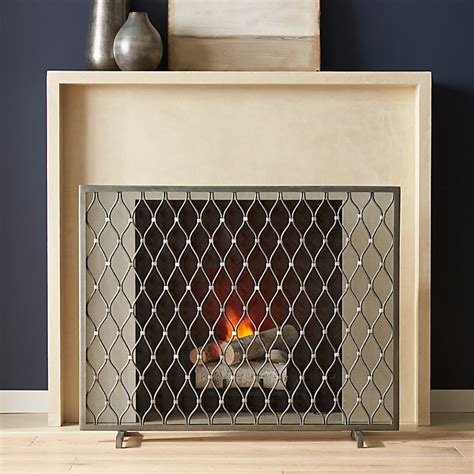 Corbett Silver Fireplace Screen Reviews Crate And Barrel