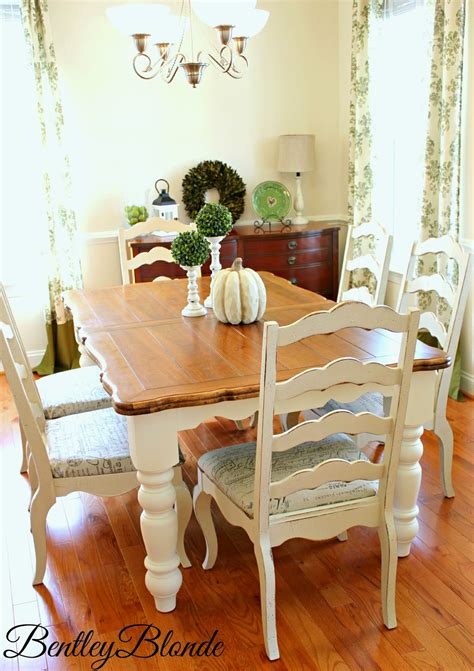BentleyBlonde: DIY Farmhouse Table & Dining Set Makeover with Annie Sloan Chalk Paint®