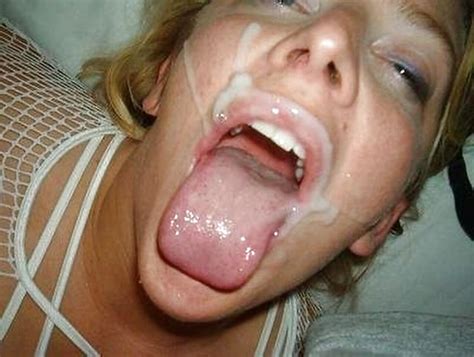 Girlfriend Cum On Tongue