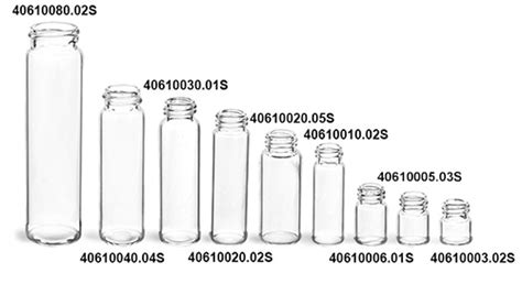 Sks Bottle And Packaging Glass Vials Clear Glass Vials W Black Phenolic Cone Lined Caps