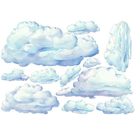Realistic Cloud Peel And Stick Wall Decals Cloud Wall Decal Cloud