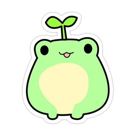 Cute Frog Sticker For Sale By Katinkatjeeh123 In 2023 Cute Frogs