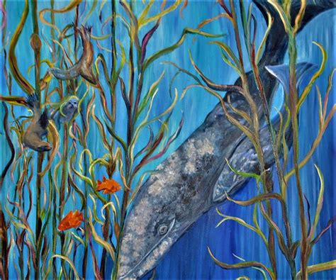 Kelp Forest Visitors Painting By Deborah Buffington Fine Art America