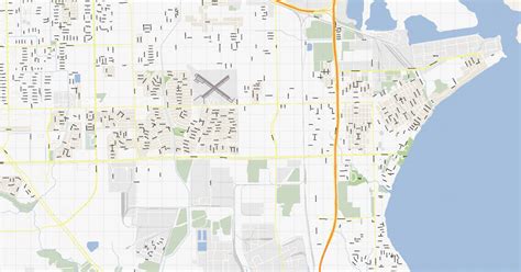 La Porte Baytown Texas Us Printable Vector Street G View Map Level