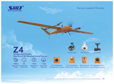 Smd Z4 Electric Vtol Fixed Wing Surveying And Mapping Uav