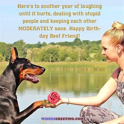 Best friends never need to be told they are best friends. 105 Funny Birthday Wishes and Messages | WishesGreeting