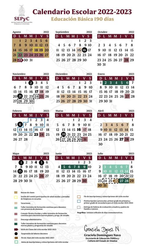 Calendario Escolar Sep 2022 A 2023 Nuevo Leon Imagesee