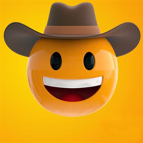 3d Cowboy Emoji Turbosquid 1426699