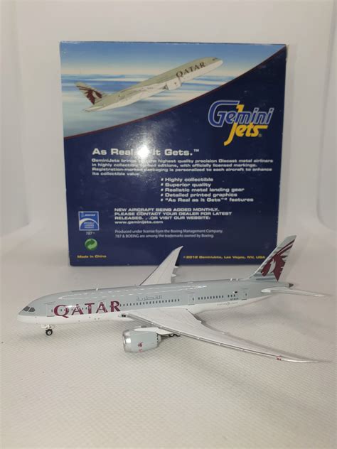 Gemini Jets 1400 Qatar Airways A7 Bcb Boeing 787 8 Bedfordshire Diecast